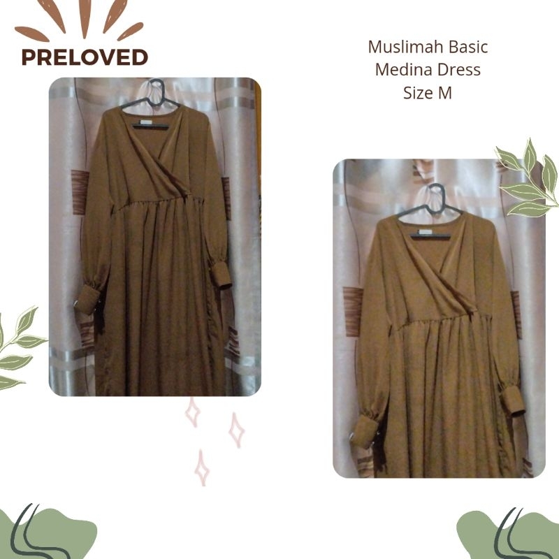 Preloved Medina Dress Muslimah Basic Expresso