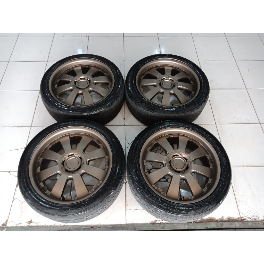 velg original lenso ring 20 baut 5x114 + ban bonus untuk mobil captiva, crv, vitara