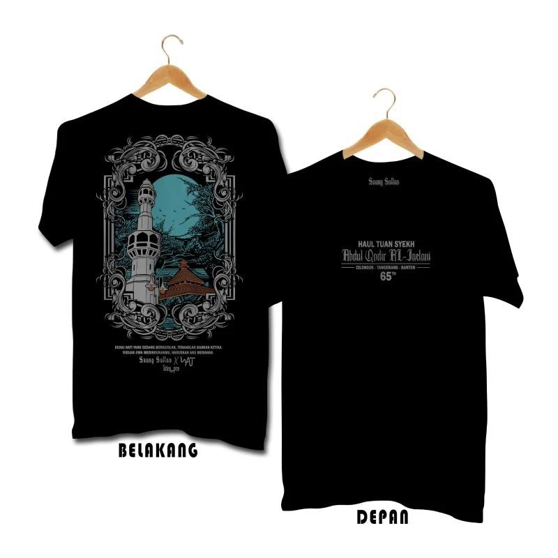 kaos Haul Tuan Syekh Abdul Qodir Al Jaelani yg ke 65 Tangan panjang