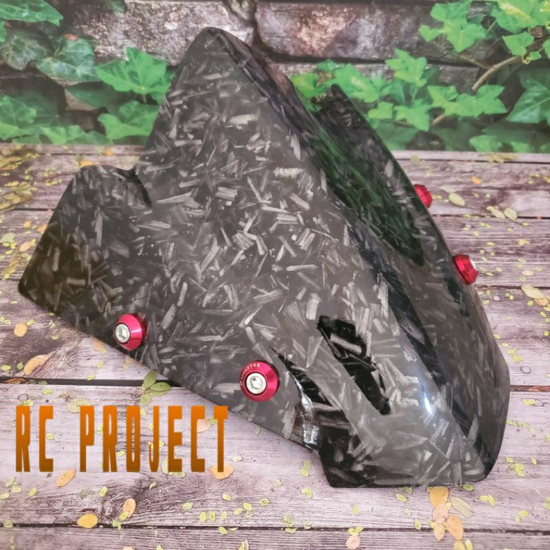 VISOR SATRIA FU FACELIFT CARBON FORGET WINDSHIELD SATRIA FU 150 CARBON FORGET