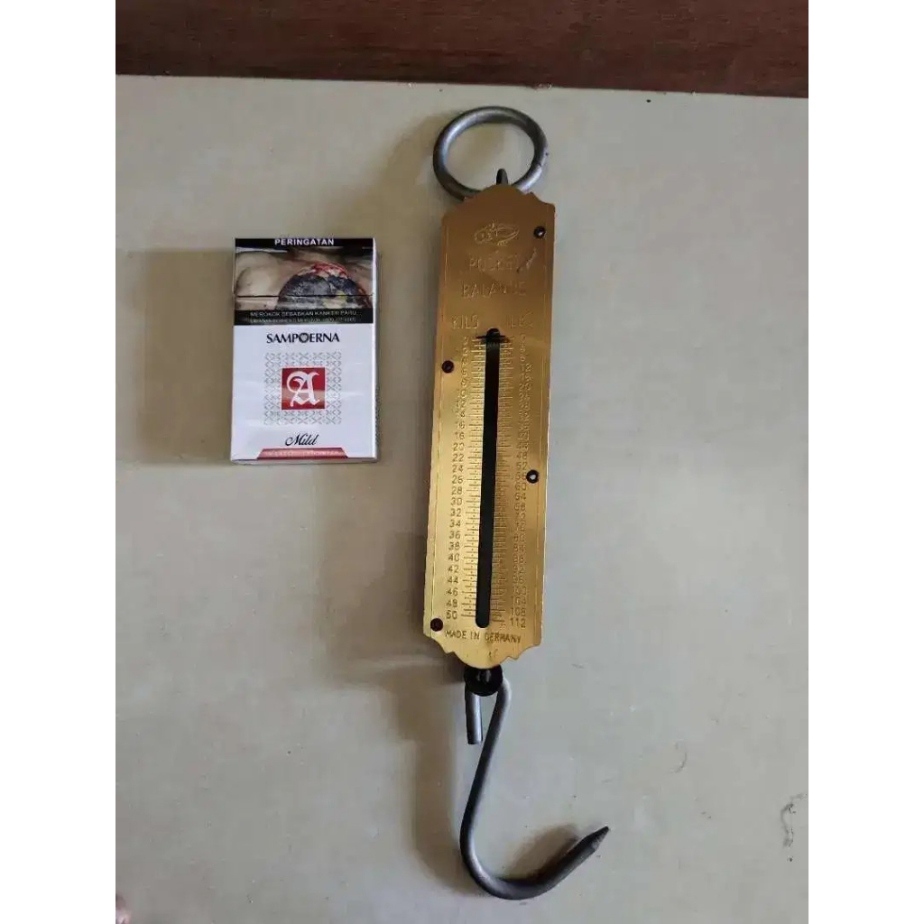 Timbangan gantung kuno made in germany 50kg
