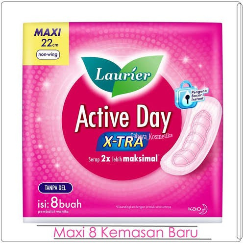 Pembalut Laurier Maxi Active Day 8’s