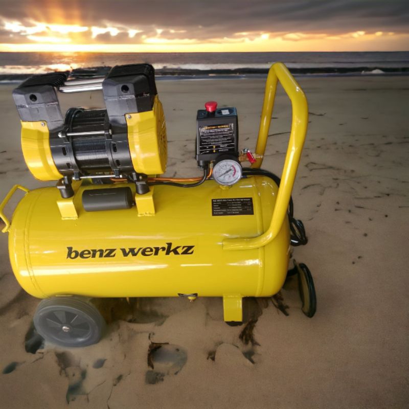 BENZ MESIN KOMPRESOR SILENT 2 HP TABUNG 50 LITER NEW