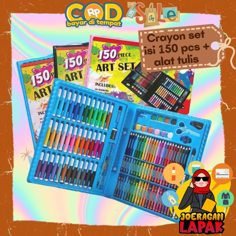 

⭐️JOERAGANLAPAK⭐️ ALAT TULIS SET ISI 150 PCS MEWARNAI DAN MENGGAMBAR ANAK SET LENGKAP CRAYON KRAYON SEKOLAH TK