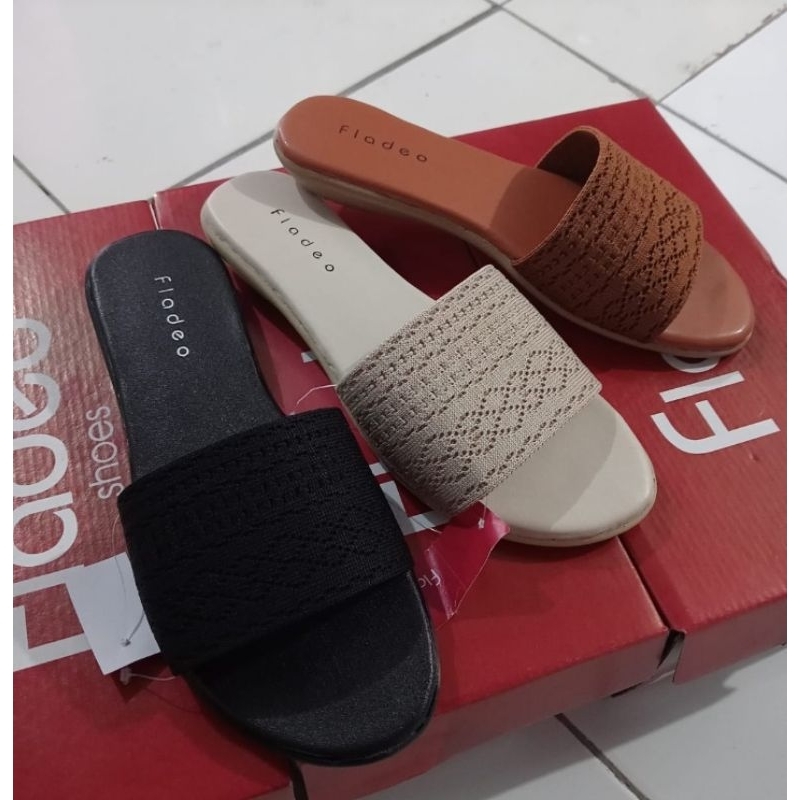 Sendal Teplek Slop Wanita Dewasa terbaru termurah brand FLADEO Original