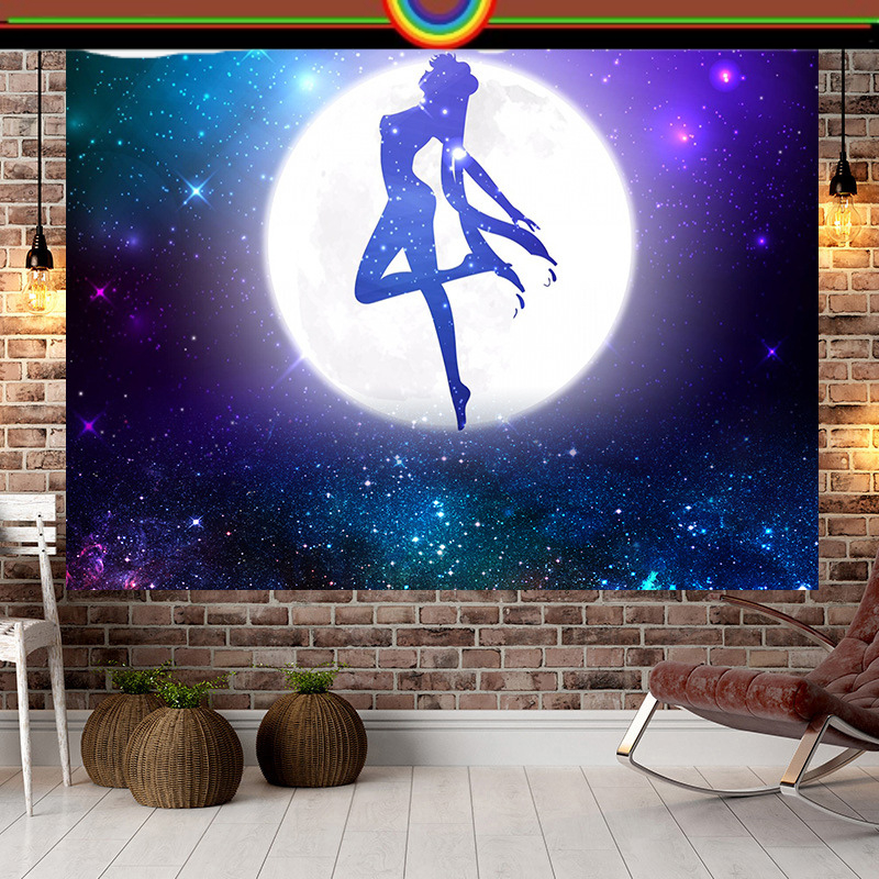 POSTER KAIN ANIME SAILOR MOON HIASAN DINDING BACKGROUND BACK GROUND LATAR BELAKANG DEKORASI RUMAH TE