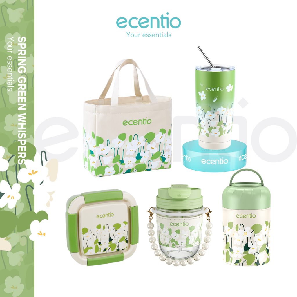 ecentio tempat makan tas bekal food jar Termos Nasi tumbler gelas stainless