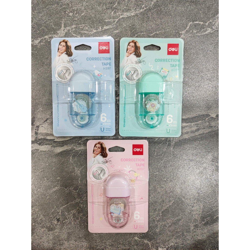 

DELI X AGNEZ MO Correction Tape Agnes CH397 6M x 5mm ( 1 PCS ) Deli Tip X Kertas 6 Meter Deli Tip Ex Kertas Pita Koreksi Penghapus Pulpen Anak Sekolah Stationery ATK Kantor Office