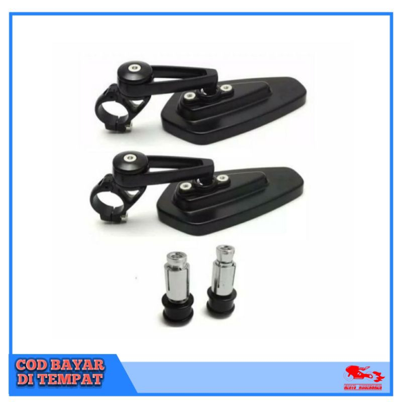 Spion bar end / spion jalu oval Nmax Grand Filano Fazzio Aerox Lexi