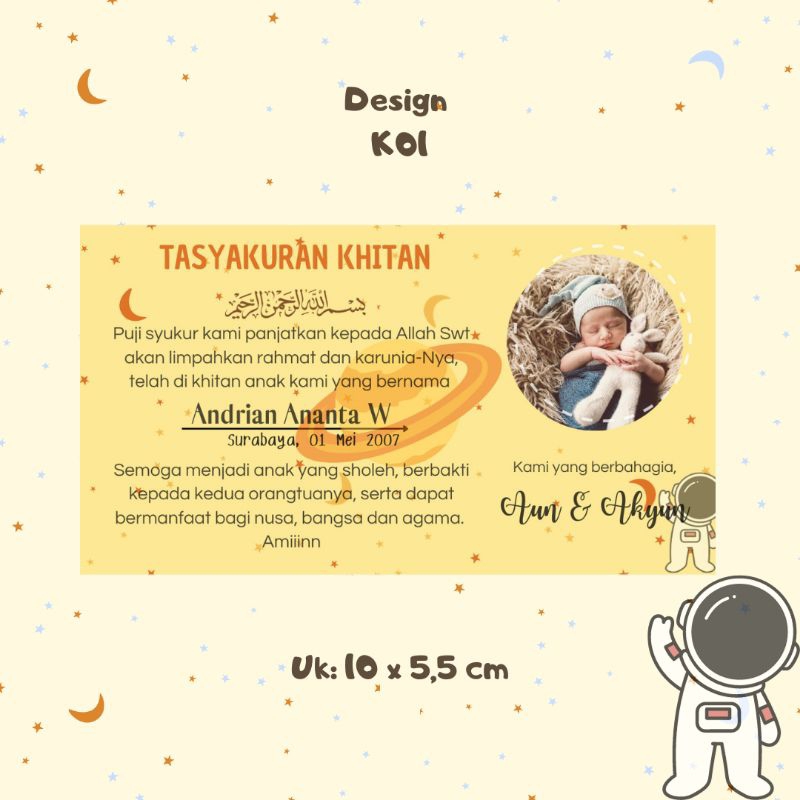 

Sticker Tasyakuran Khitan / Stiker Syukuran Khitanan / Stiker Nasi Box /Label Stiker Nasi