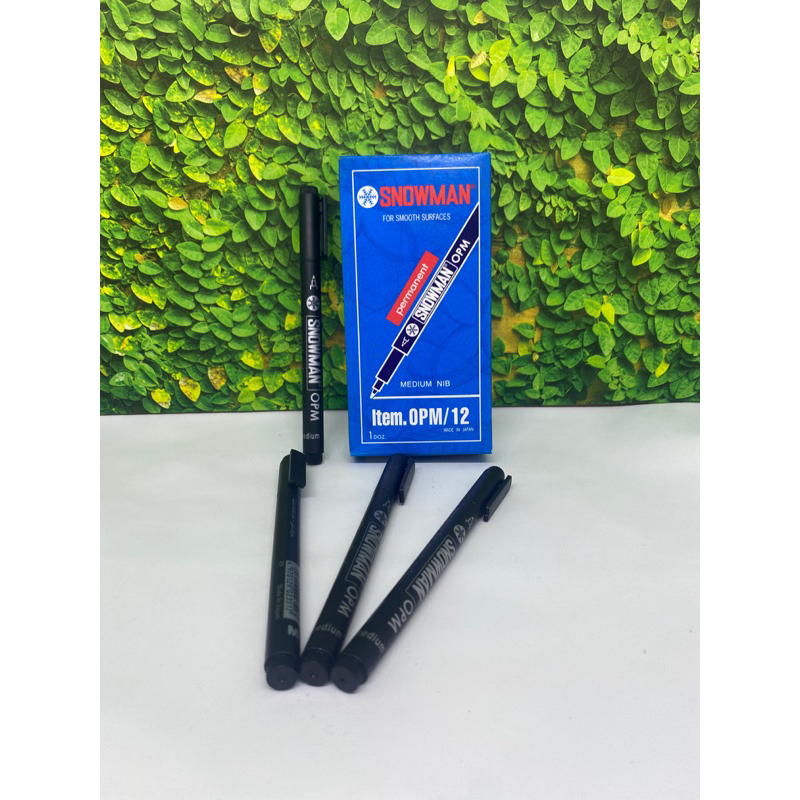 

Spidol Pen Snowman Permanent OPM Medium Hitam
