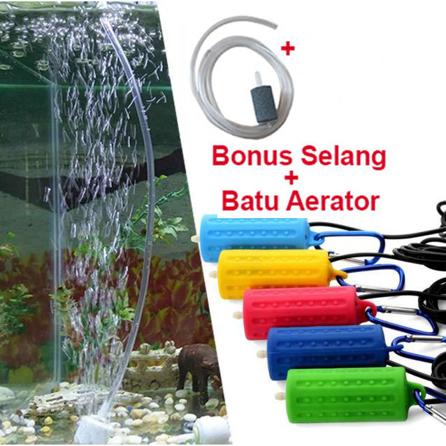 Aerator ACDC ac dc aerator usb airpump aerator usb dc pompa udara aquarium Portable pancing aerator 