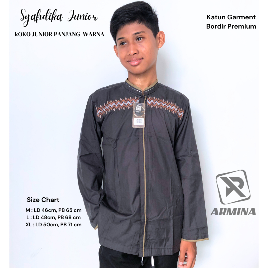 KOKO REMEJA LENGAN PANJANG MEREK SYAHDIKA