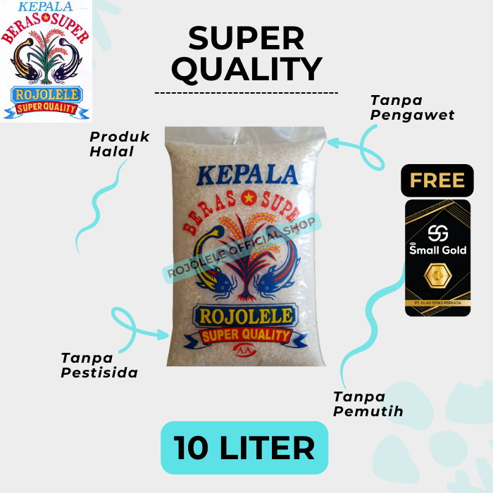 

BERAS ROJOLELE Super Quality 10 Liter | Beras Pulen