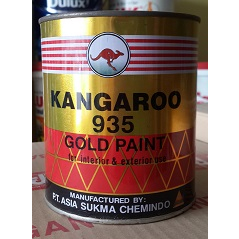 CAT MINYAK KAYU BESI BRON BRONZE MAS GOLD PAINT BUBUK KANGAROO 935 1LT