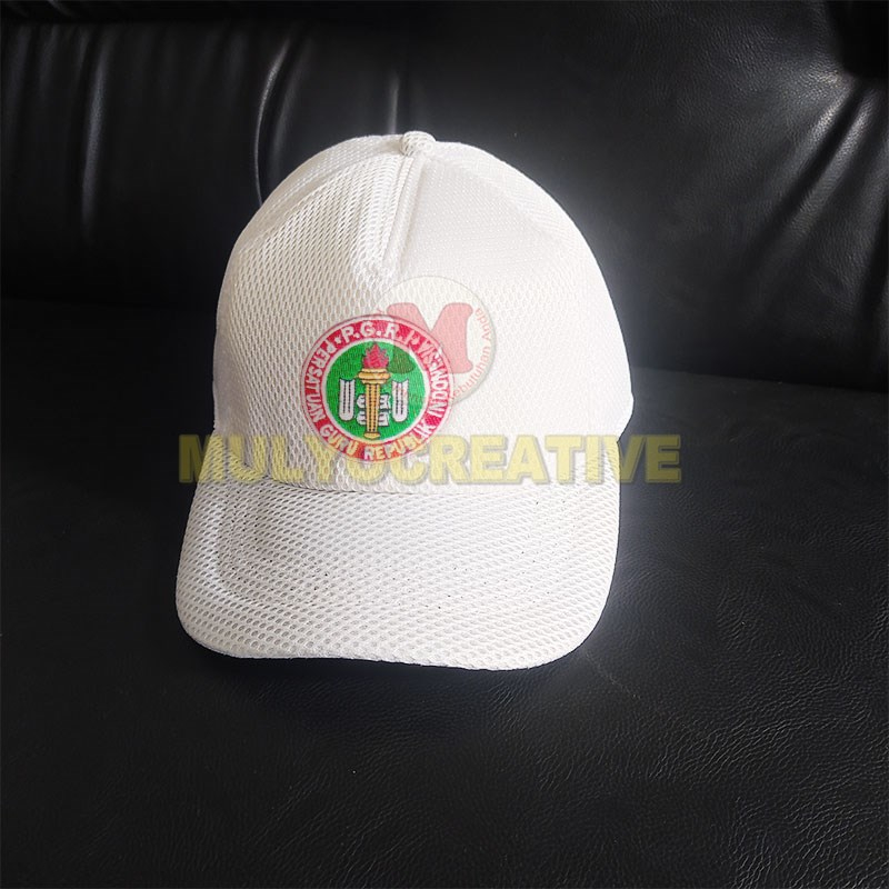 Topi PGRI Topi Jaring PGRI  Hitam dan Putih Anti Panas