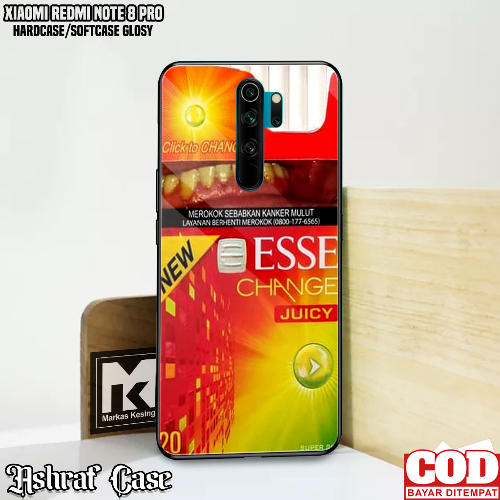 Case Xiaomi Redmi Note 8 Pro - Casing Xiaomi Redmi Note 8 Pro ( ESS ) Softcase Glass - Silikon Xiaomi Redmi Note 8 Pro - Kesing Hp - Kondom Hp - Pelindung Hp - Cover Hp