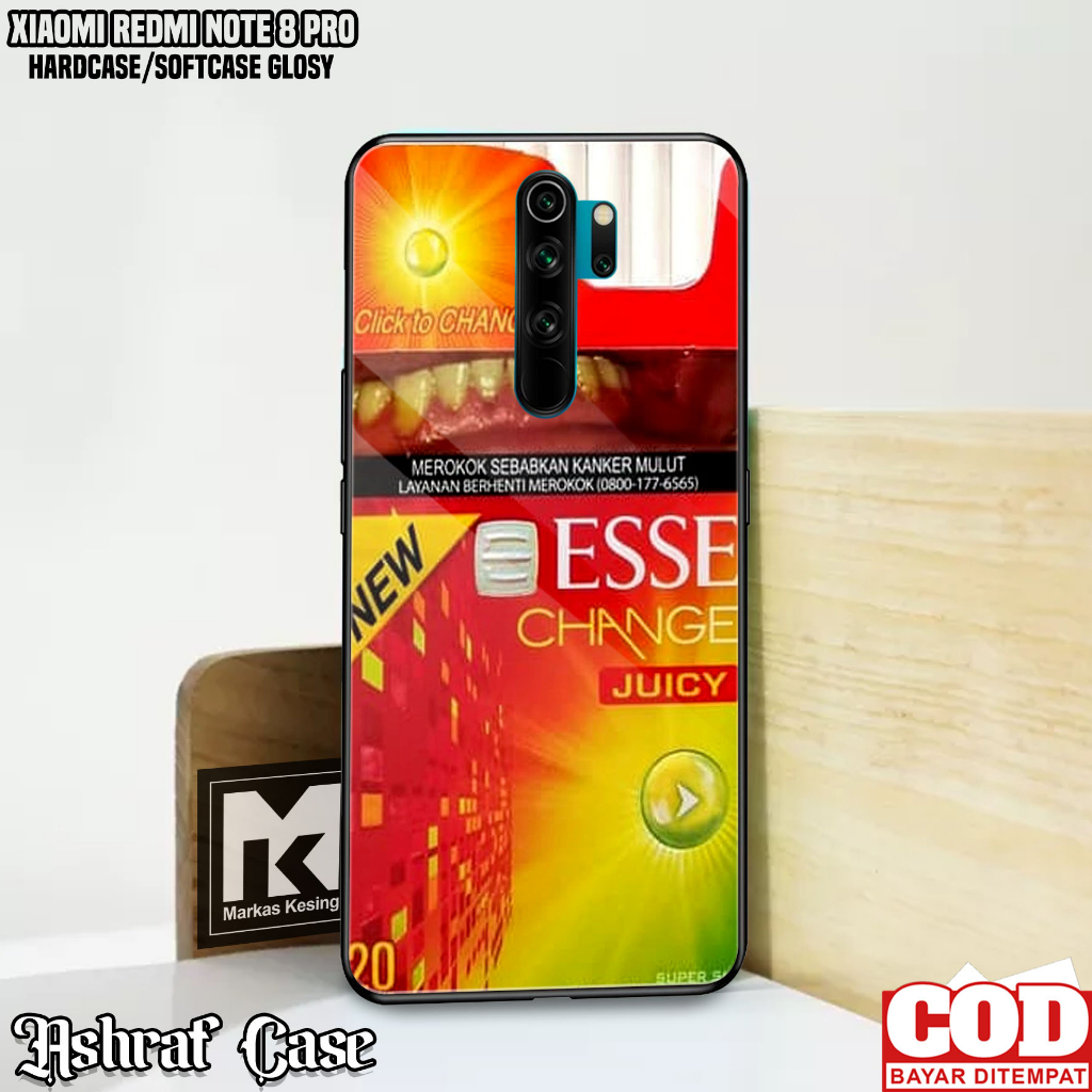 Case Xiaomi Redmi Note 8 Pro - Casing Xiaomi Redmi Note 8 Pro ( ESS ) Softcase Glass - Silikon Xiaom