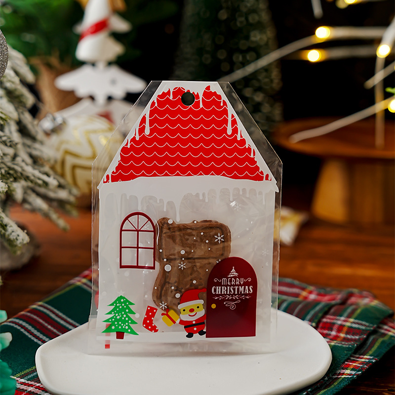 (50LEMBAR) Plastik Natal/ Plastik Cookies Natal/ Plastik Kue Natal/ Kemasan Cookies Natal