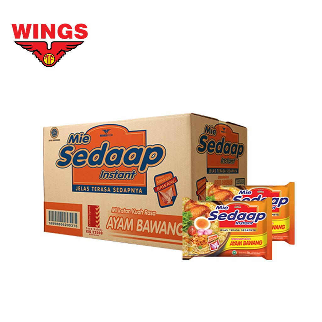 

SEDAAP Mie Instan Ayam Bawang Bag 70GR Box isi 40 Pcs