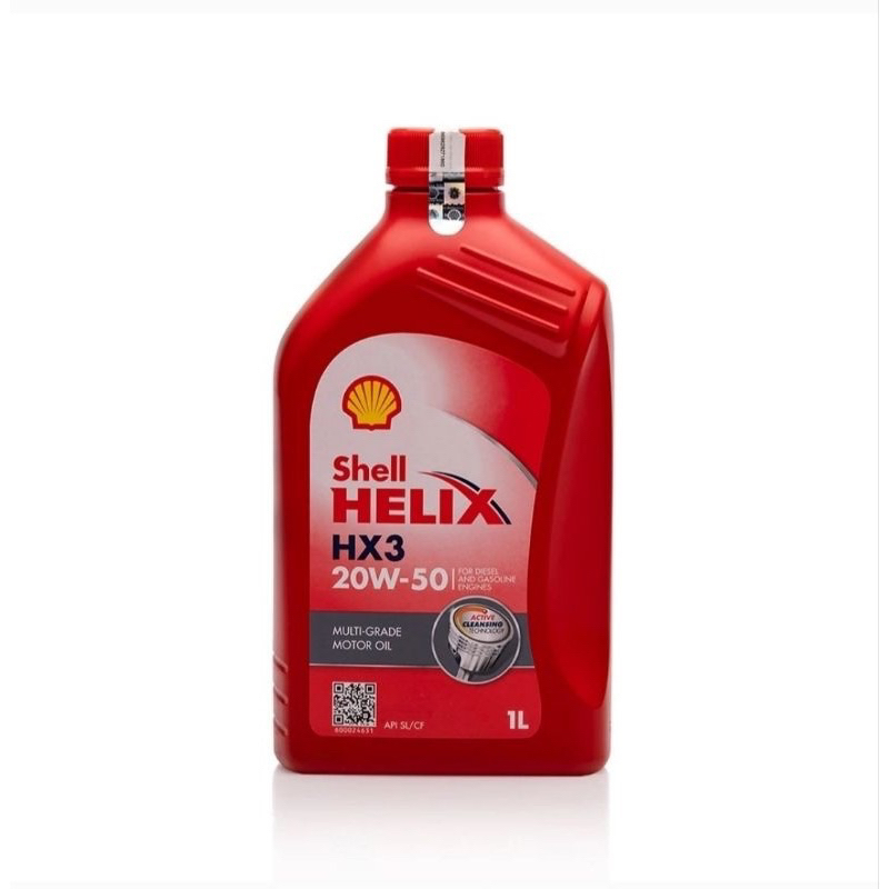 Oli Shell Helix Hx3 20W-50 1 Liter Original Oli Shell Mobil Gercep