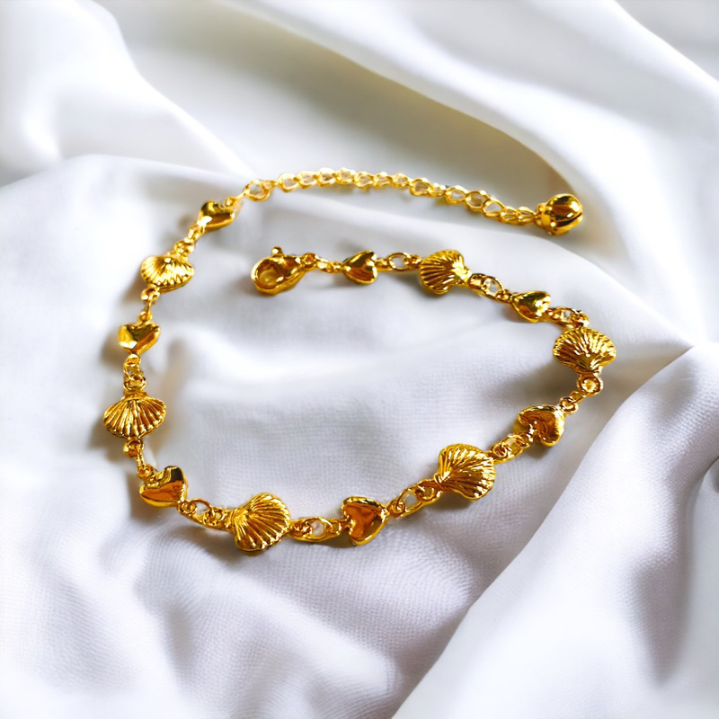 Gelang wanita / gelang lapis emas / gelang replika emas / perhiasan wanita / gelang love