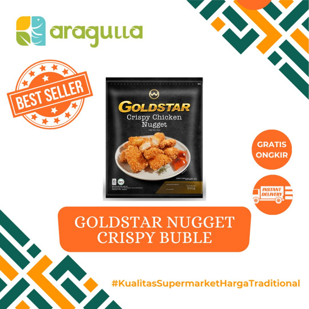 

Goldstar Nugget Crispy Buble [Sayur - Sayuran Segar Instant / Express Surabaya] - Aragulla