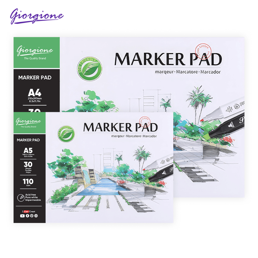 

Giorgione Marker Drawing Book Paper A3/A4/A5 G-MK30