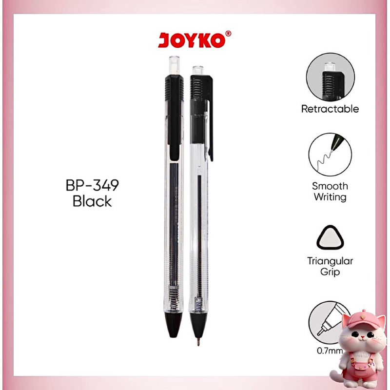 

N122 Ball Pen Pulpen Pena Joyko BP-349 Vokus Trans 0.7 (12pcs)