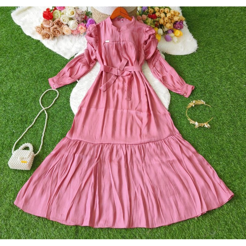 Gamis couple anak dan ibu shimmer katun anak 1tahun sampai 12tahun remaja dewasa//Dress shimmer anak