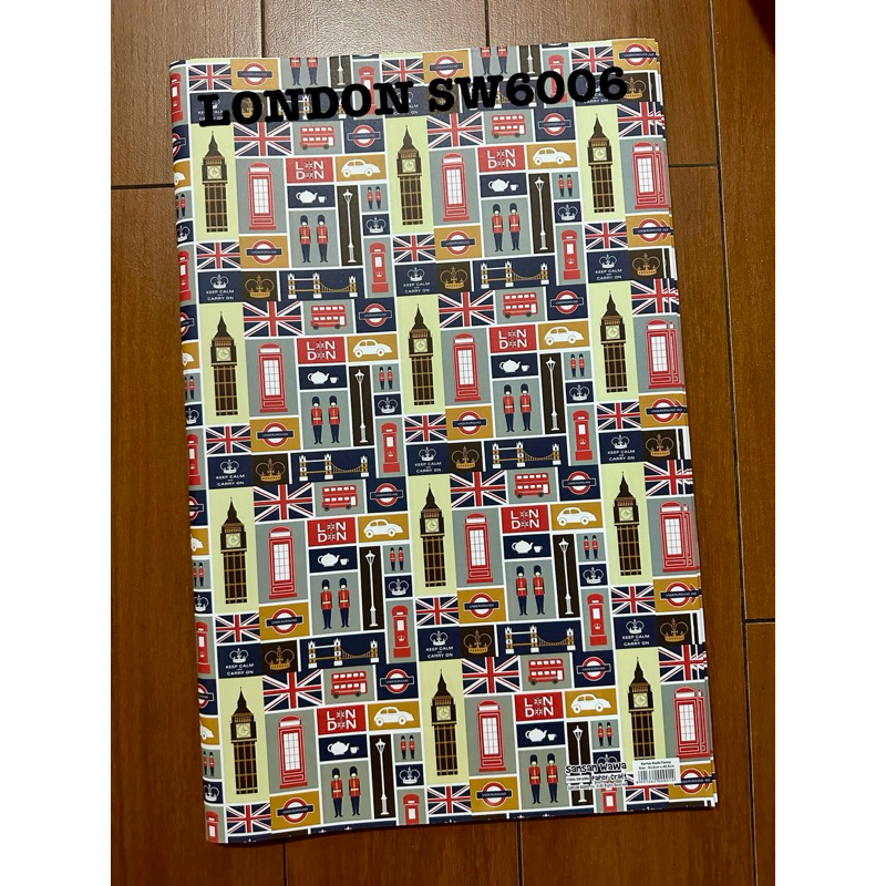 

Kertas kado sansan wawa/sanwa LONDON SW6006