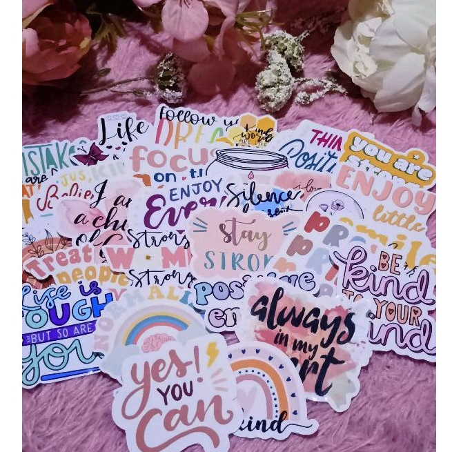 

(dey.frame) 30 Pcs Words Deco Sticker Planner DIY Scrapbook stiker dekor