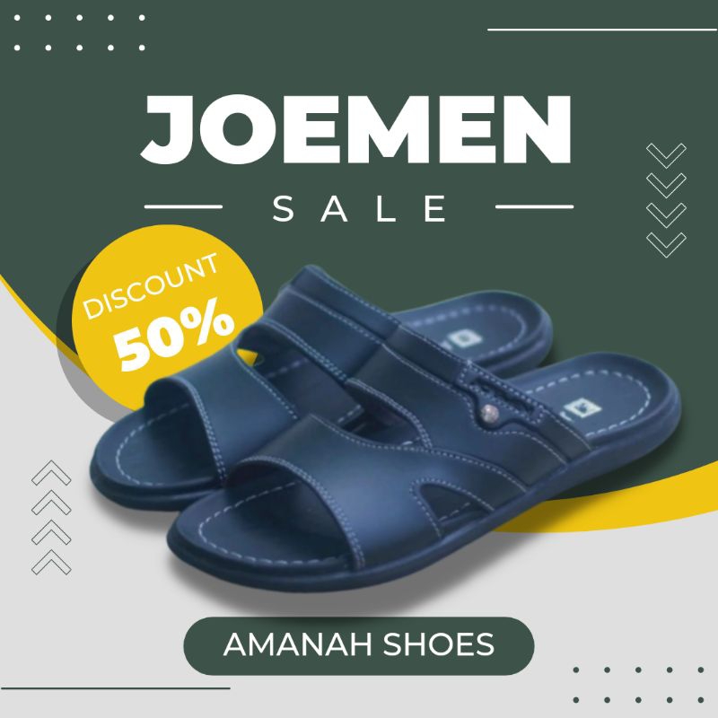 Joemen Sandal Pria Kulit Joemen S 011 Original Pria Import