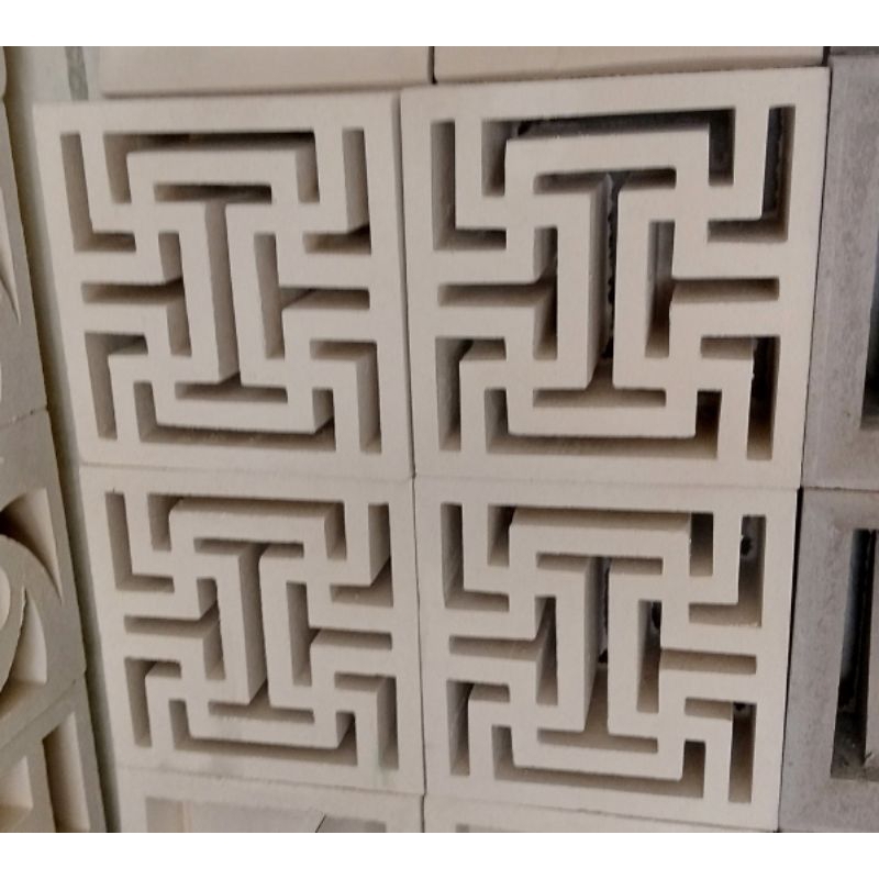 roster beton minimalis,roster beton motif,roster warna putih