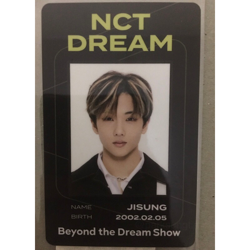 id card beyond the dream show jisung