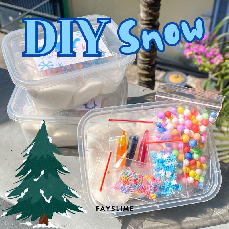 DIY Snow | instant snow paket lengkap | fake snow