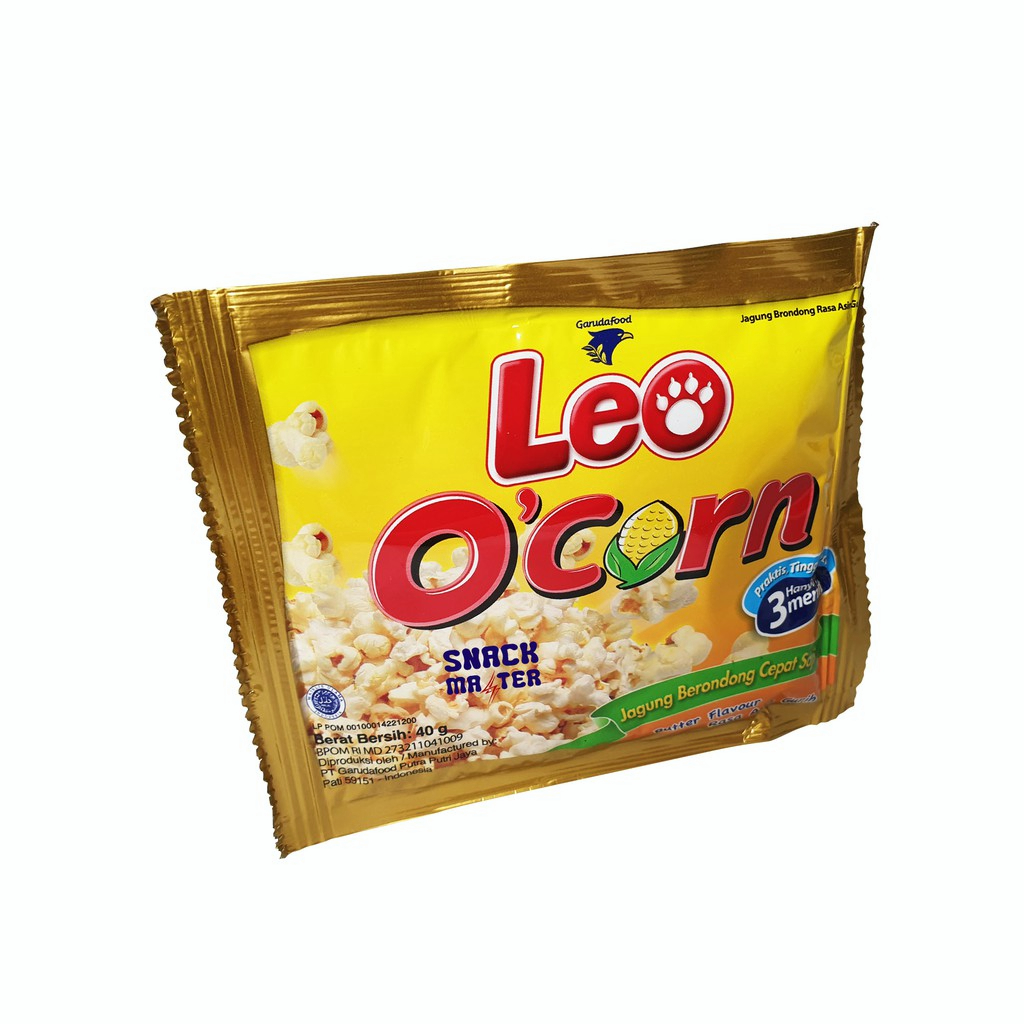 

Leo O'Corn Popcorn Instan Asin Gurih - 1 pcs