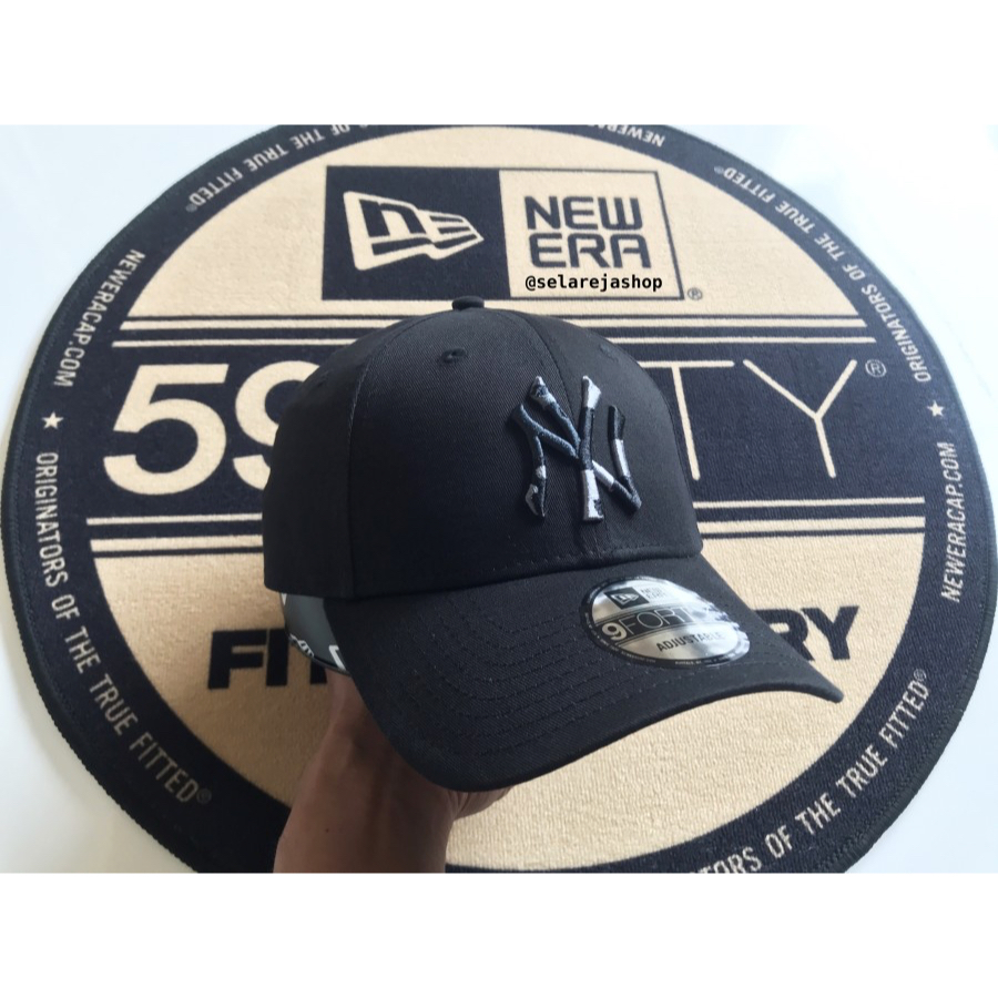Topi New Era 9Forty New York Yankees Camo Infill Black Cap 100% Original Resmi