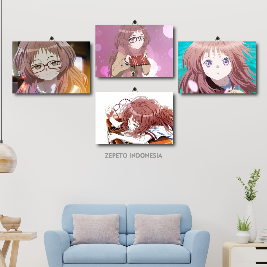Pajangan Ruangan Waifu Suki Na Ko Ga Megane Wo Wasureta 20X30 | Zepeto Indonesia| Dekorasi Ruangan A