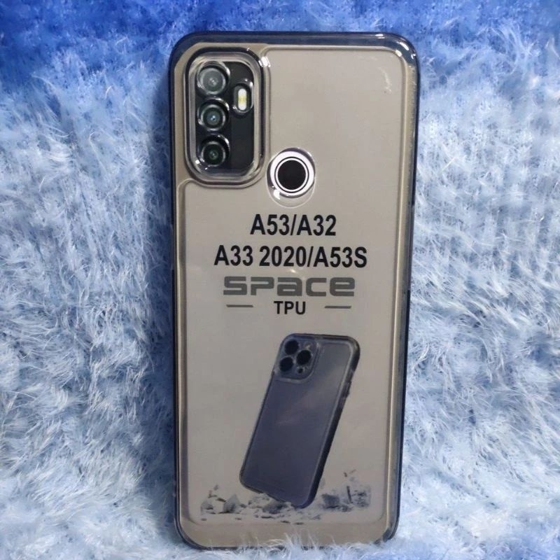 SoftCase Casing Black Hitam Oppo A53- A33- A32- A34/2020 Case Slikon Tpu Bening Transparan ProCamera