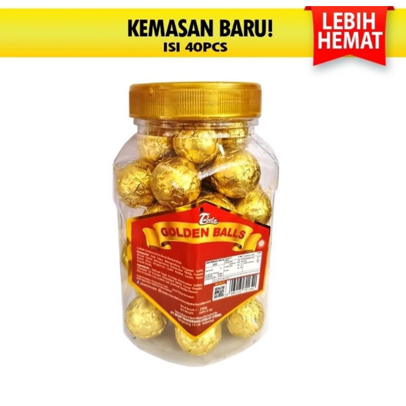 

Tobello Golden Balls Toples 200gr Coklat Premium 40 pcs Halal