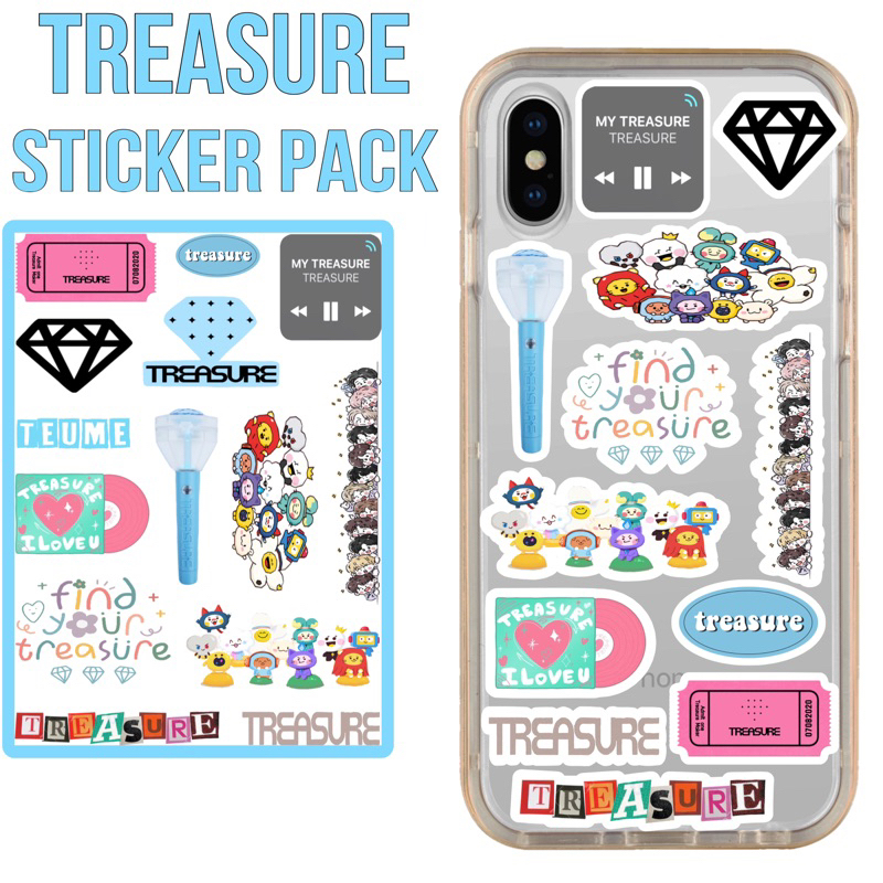 

STIKER Treasure Teume ( Sudah cutting ) Anti Air / Sticker kpop Treasure Teume