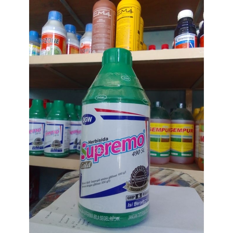 SUPREMO 1 LITER herbisida sistemik 490 SL membasmi rumput sampai akar
