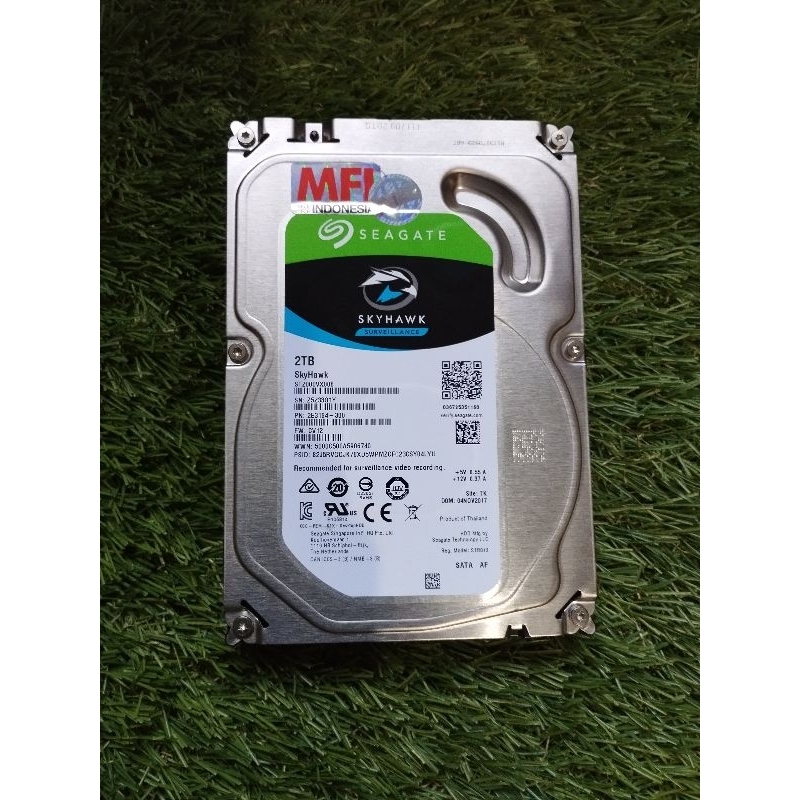 Hardisk internal Seagate sky hawk surveilance 2 TB Original MFI Second