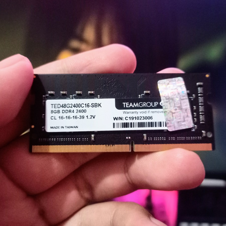 RAM 8GB DDR4 2400MHz Team Elite