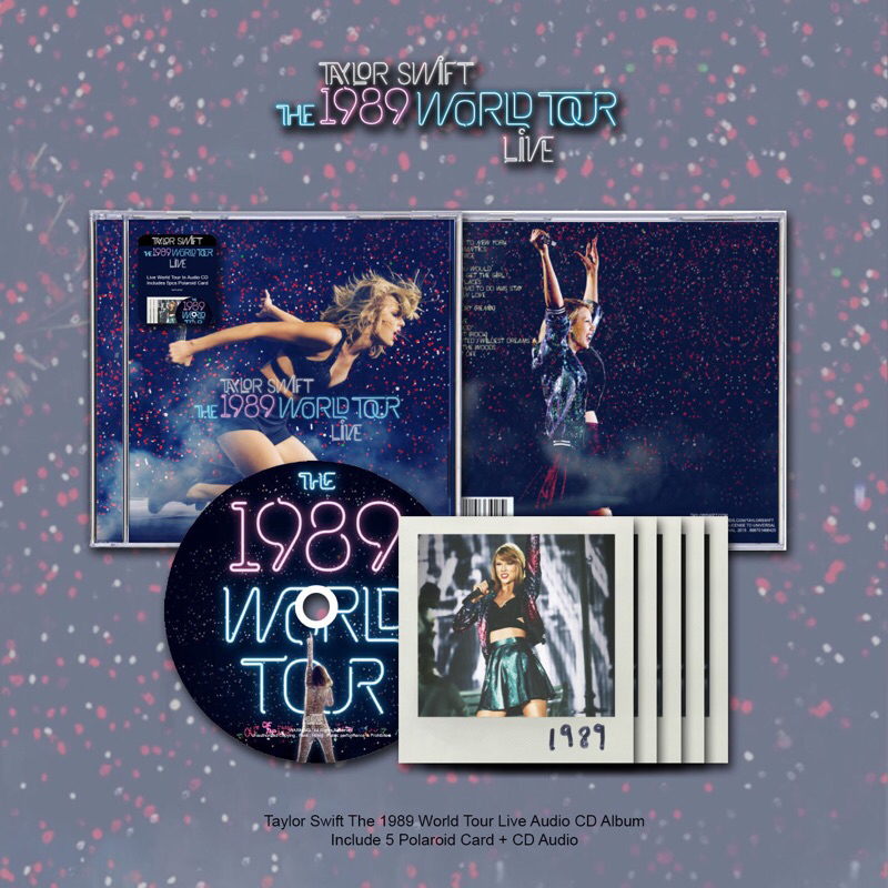 CD TAYLOR SWIFT - 1989 WORLD TOUR LIVE CONCERT CD ALBUM. TAYLOR SWIFT CD . TAYLOR SWIFT ALBUM