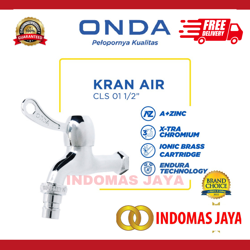 ONDA Kran Air Tembok / Taman CLS 01 1/2” KRAN TEMBOK ONDA CLS 01 1/2"