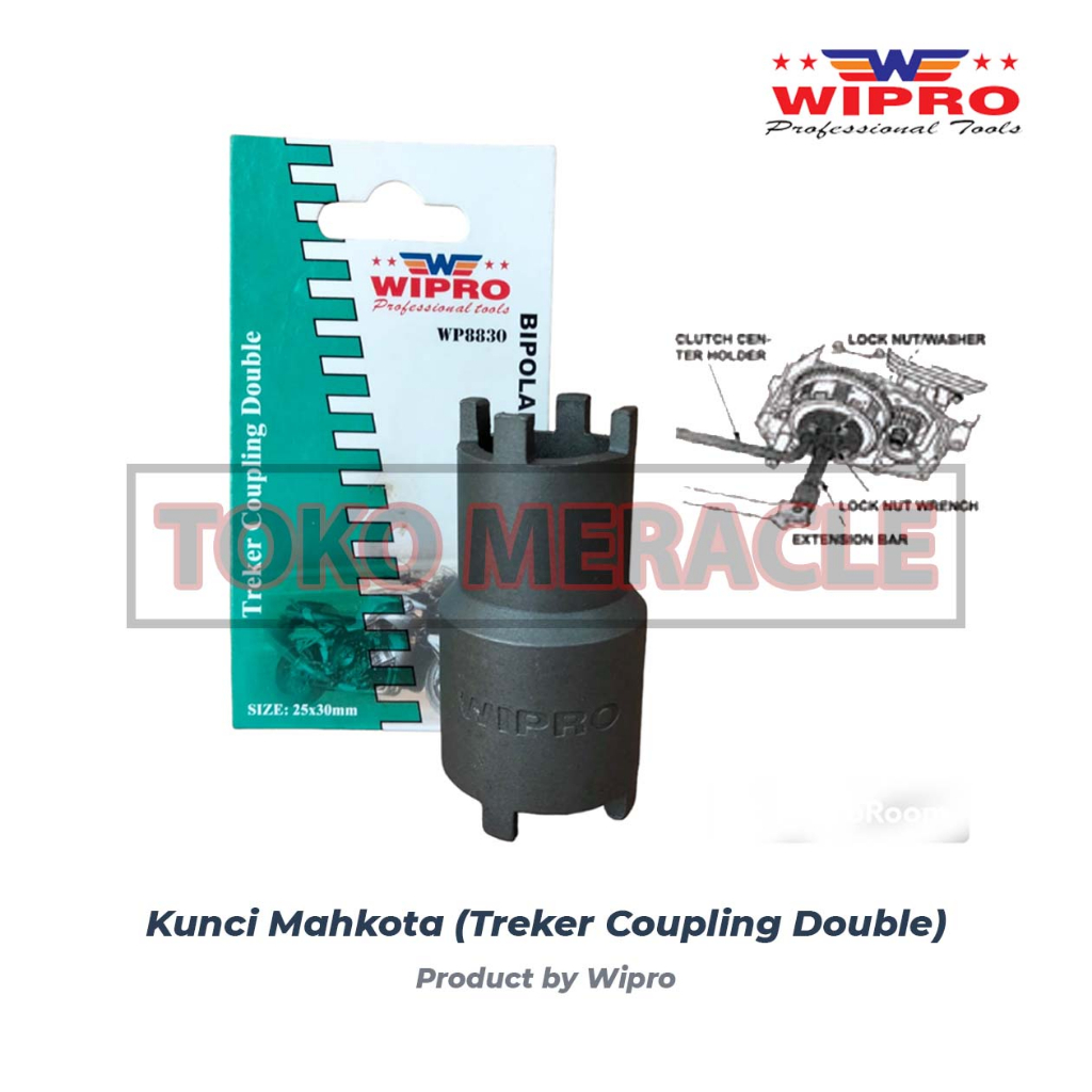 [WP8830] Wipro Kunci Mahkota - Treker Coupling Double WP 8830 (25 x 30mm)