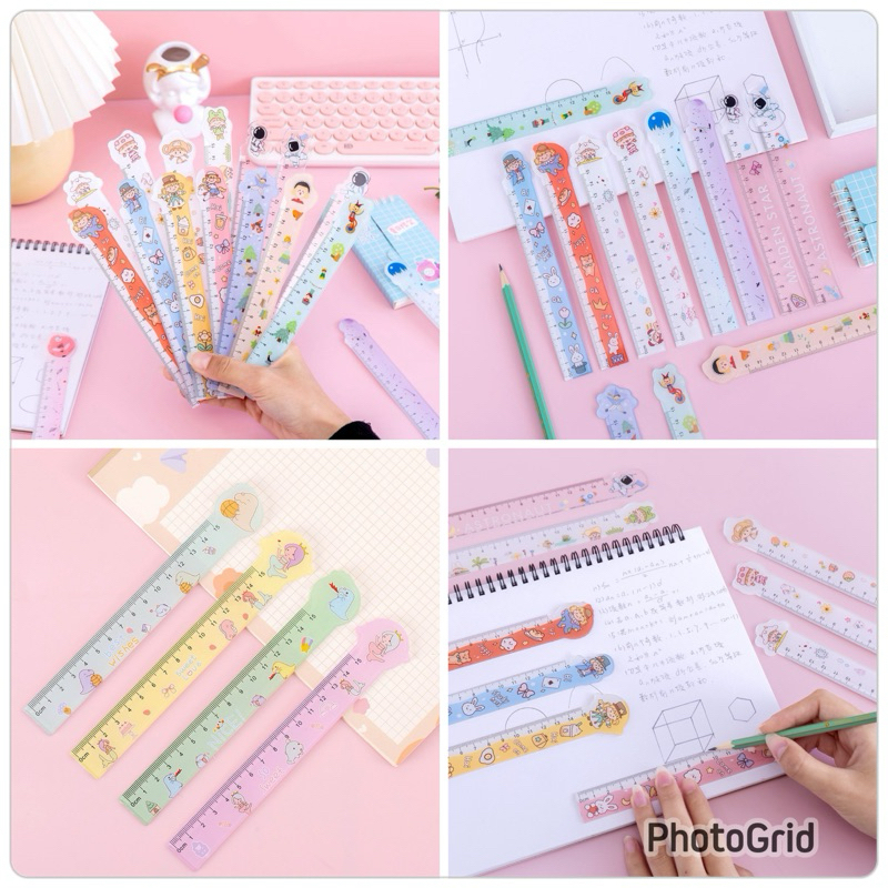 

1pc Penggaris Mistar Anak Sekolah 15cm