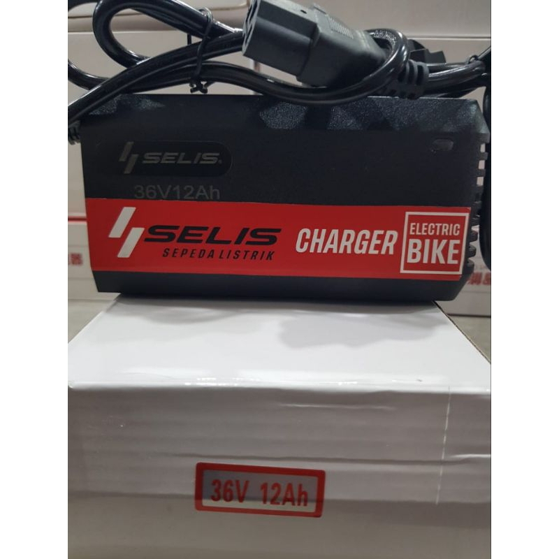 Selis charger sepeda listrik 36v12ah original